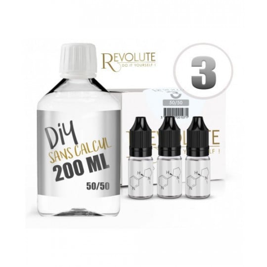 DIY Kit (50%PG / 50%VG) - Without calculation - Revolute | 200ml