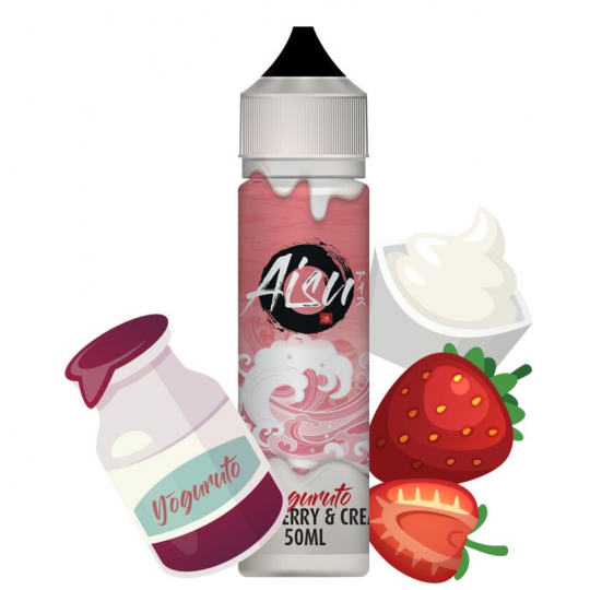 Strawberry & Cream - Shortfill Format - Aisu Yoguruto by Zap! Juice | 50ml Strawberry & Cream - Shortfill Format - Aisu Yoguruto by Zap! Juice | 50ml