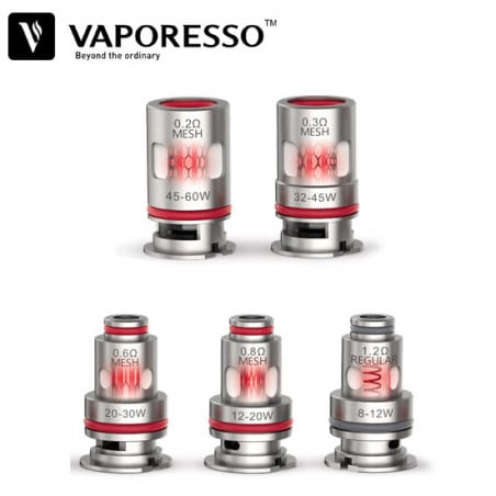 Verdampferköpfe GTX - Vaporesso | 5er-Pack Verdampferköpfe GTX - Vaporesso | 5er-Pack