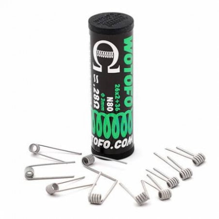 Coils Dual Core Fused Clapton 0.28 ohm - Wotofo | 10er-Pack