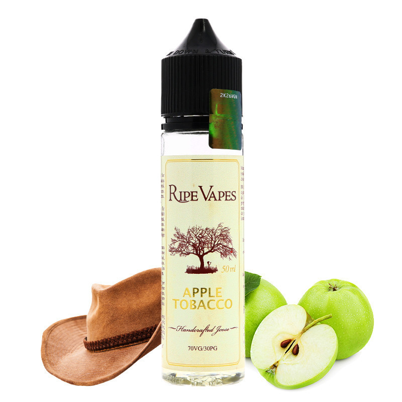 E-liquide VCT Apple Tobacco (tabac blond, pomme) - Ripe Vapes 50 ml