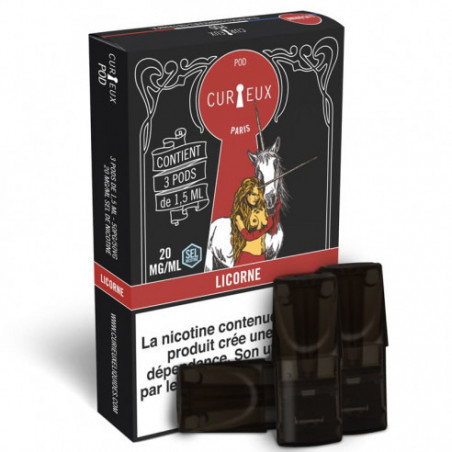 Pod Cartridges Licorne for Curieux Pod  - Curieux | 1.5ml x 3
