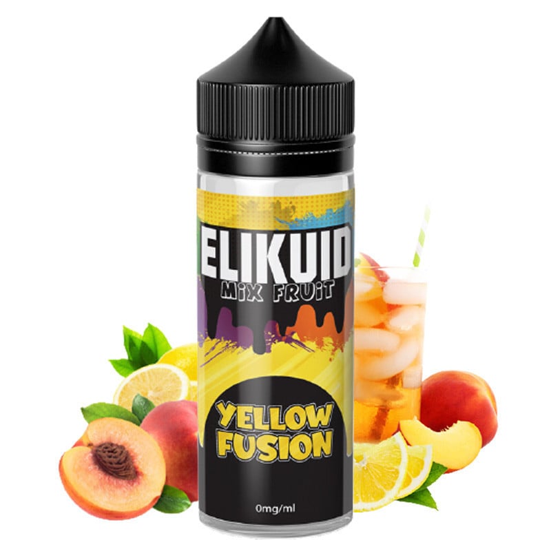 E-liquid Yellow Fusion (peach tea, lemon) - Elikuid 100 ml