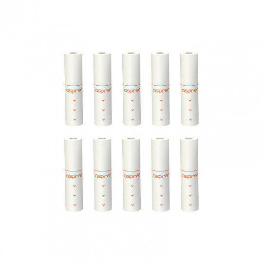 Filtres pour pod Vilter - Aspire | Pack x10 Filtres pour pod Vilter - Aspire | Pack x10