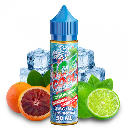 Citron Vert & Orange Sanguine ( Limette & Blutorange) - Shortfill Format - Ice Cool by LiquidArom | 50 ml