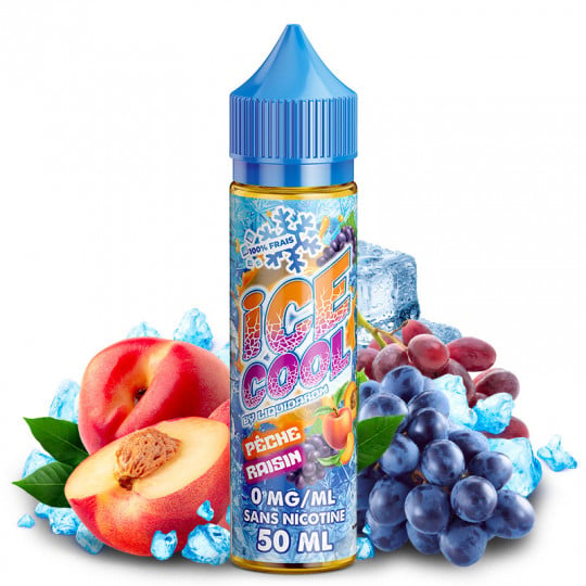 Pêche Raisin ( Pfirsich & Traube) - Shortfill Format - Ice Cool by LiquidArom | 50 ml