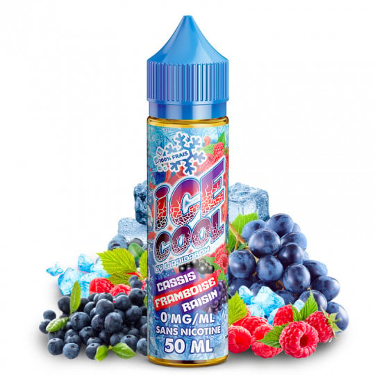 Cassis Framboise & Raisin - Shortfill format - Ice Cool by LiquidArom | 50ml