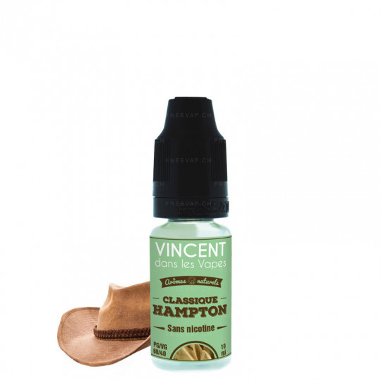 Classic Hampton ( Burley-Tabak, Noten von dunkler Schokolade) - Natürliches Aroma Vincent dans les Vapes | 10 ml