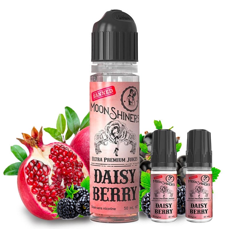 E-Liquid Daisy Berry (Cassis, Granatapfel & Brombeere) - Moonshiners | 60ml mit Nikotin