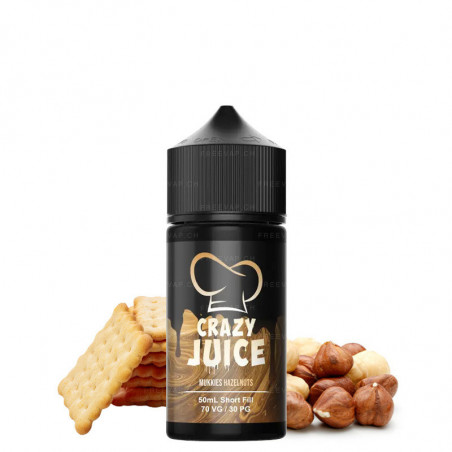 Haselnuss & Keks - Shortfill Format - Crazy Juice Mukkies by Mukk Mukk | 50ml