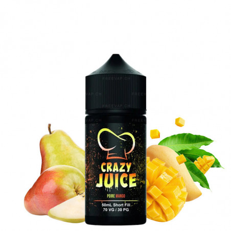 Birne & Mango - Shortfill Format - Crazy Juice by Mukk Mukk | 50ml