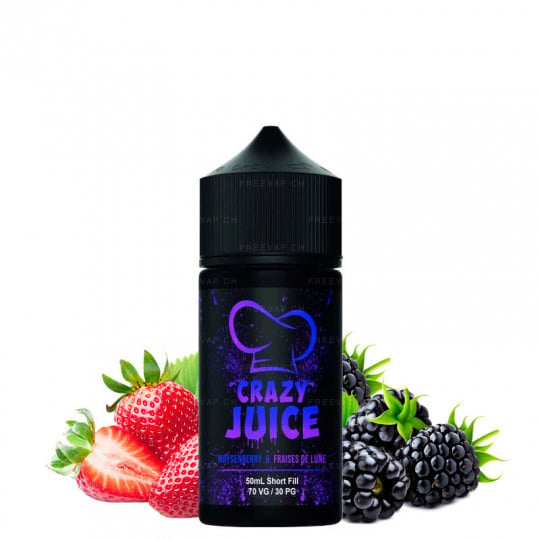 Vollmond Brombeere & Erdbeere - Shortfill Format - Crazy Juice by Mukk Mukk | 50ml