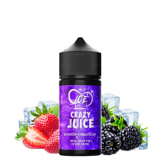 Vollmond Erdbeere & Brombeere - Shortfill Format - Ice Crazy Juice by Mukk Mukk | 50ml