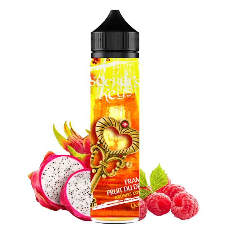 E-Liquid Yellow Key (Kaktus, Zitrone, Dranchenfrucht, Himbeere) - Secret's Keys by Secret's Lab - 50 ml