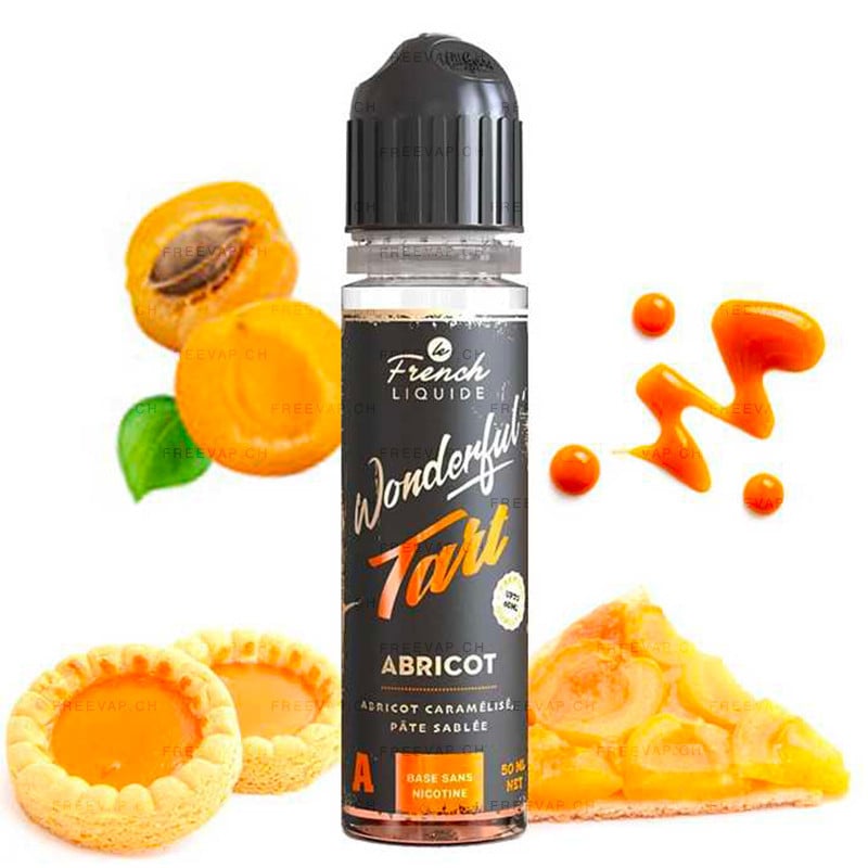 50 ml E-Liquide Abricot de Wonderful Tart By Le French Liquide avec nicotine