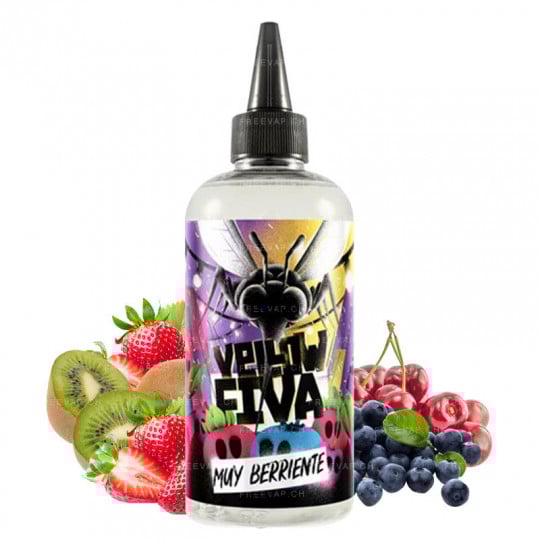 Muy Berriente - Shortfill-Format - Yellow Fiva by Joe's Juice | 200 ml Muy Berriente - Shortfill-Format - Yellow Fiva by Joe's Juice | 200 ml
