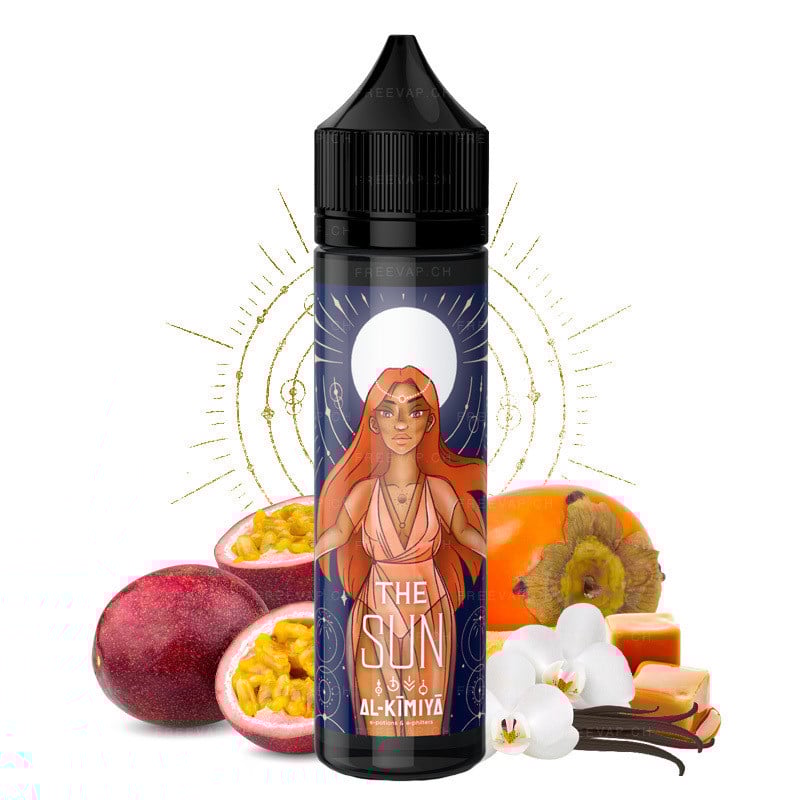 E-liquide The Sun saveurs kaki, vanille et fruit de la passion - Al-Kimiya