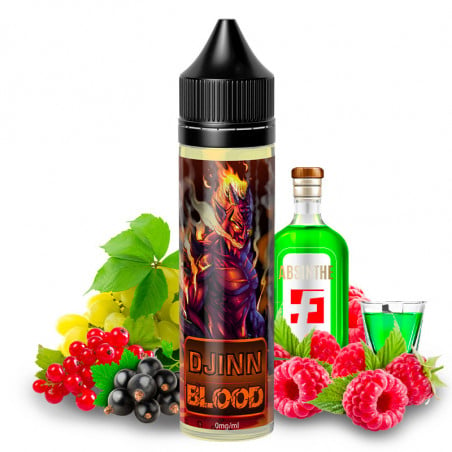 Djinn Blood ( Himbeeren, Johannisbeeren, Trauben & Absinth) - Shortfill Format - Blood by O'Jlab | 50ml