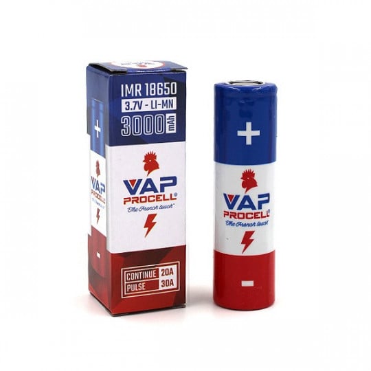 Accu IMR 18650 3000mAh - Vap Procell