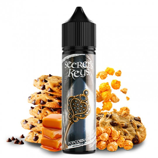 Black Key (Cookies & Karamell-Popcorn) - Shortfill Format - Secret's Keys by Secret's Lab | 50 ml