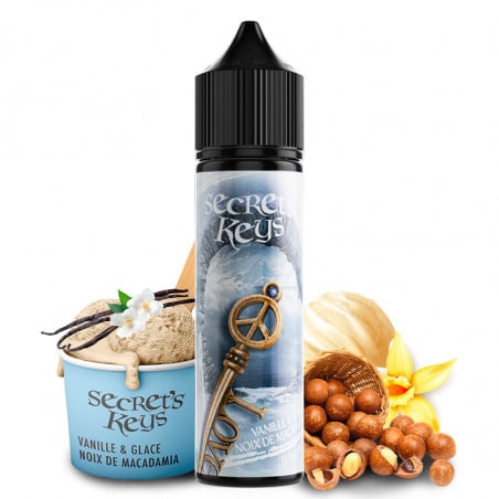 White Key (Vanille & Macadami-Eiscreme) - Shortfill Format - Secret's Keys by Secret's Lab | 50 ml