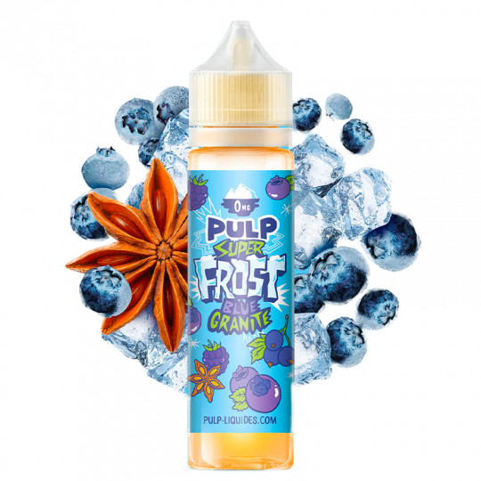 Blue Granité - Shortfill Format - Super Frost - Frost & Furious By Pulp | 50ml Blue Granité - Shortfill Format - Super Frost - Frost & Furious By Pulp | 50ml
