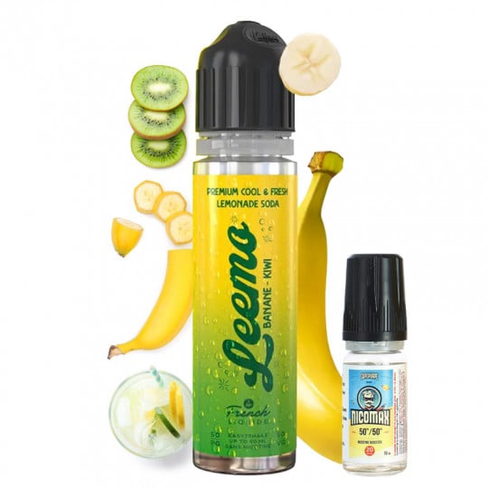 Banane Kiwi - Leemo by Le French Liquide | 50ml "Shortfill 60ml mit Nikotin"