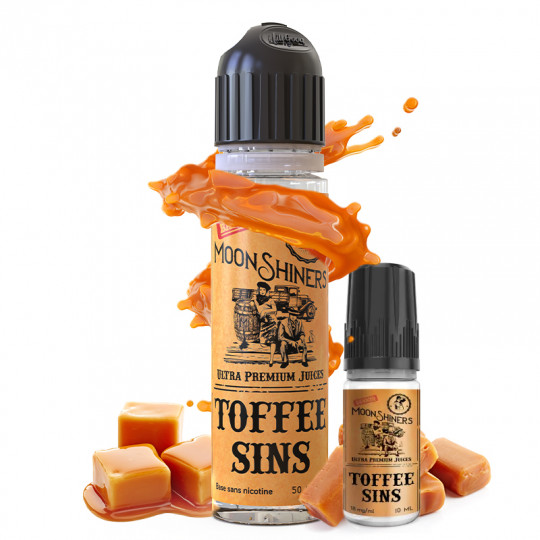 Toffee Sins - Moonshiners | 50ml "Shortfill 60ml avec nicotine"