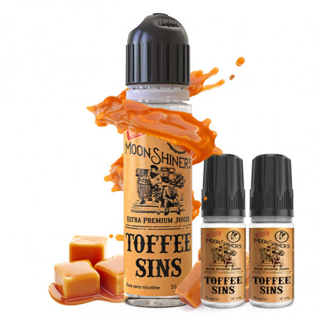 Toffee Sins - Moonshiners | 50ml "Shortfill 60ml avec nicotine"