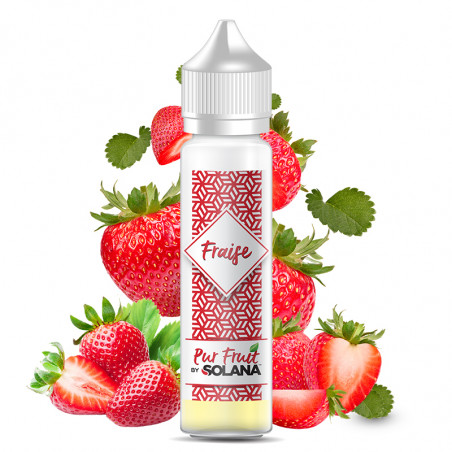 E-liquid Strawberry - Pur Fruit by Solana | 50ml "Shortfill 60ml"