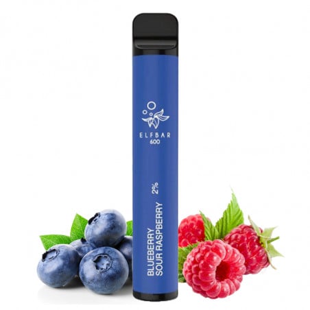 Vape pen disposable Elf bar 600 BlueBerry Sour Raspberry - Elf bar