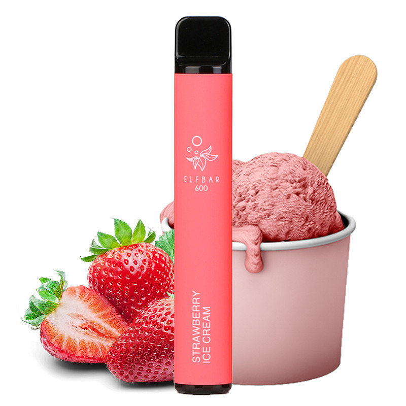 Disposable Ecigarette Elf Bar 600 Strawberry Ice Cream Elf Bar cheap