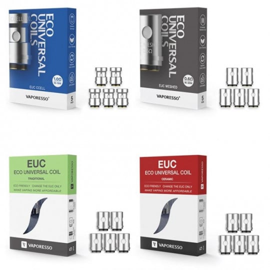 Résistances EUC - Vaporesso | Pack x5 Résistances EUC - Vaporesso | Pack x5