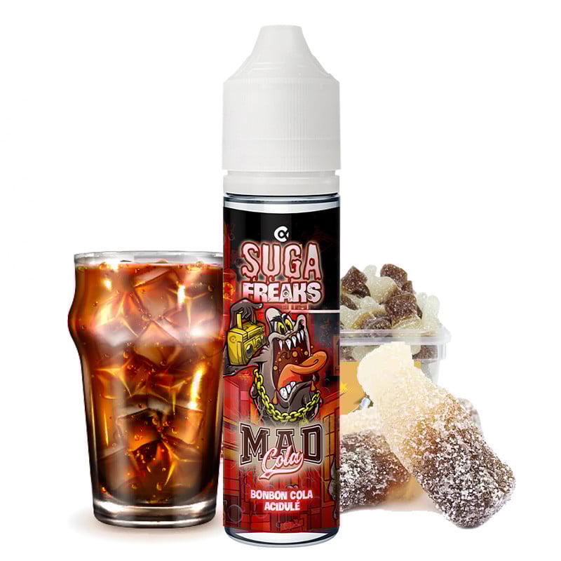 E-liquid Mad Cola candy cola flavour - Suga Freaks by Alfa - 50 ml
