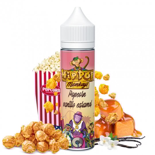 Popcorn Vanille Caramel - Hip Pop Monkeys by Alfaliquid | 50ml "Shortfill 60ml" Popcorn Vanille Caramel - Hip Pop Monkeys by Alfaliquid | 50ml "Shortfill 60ml"
