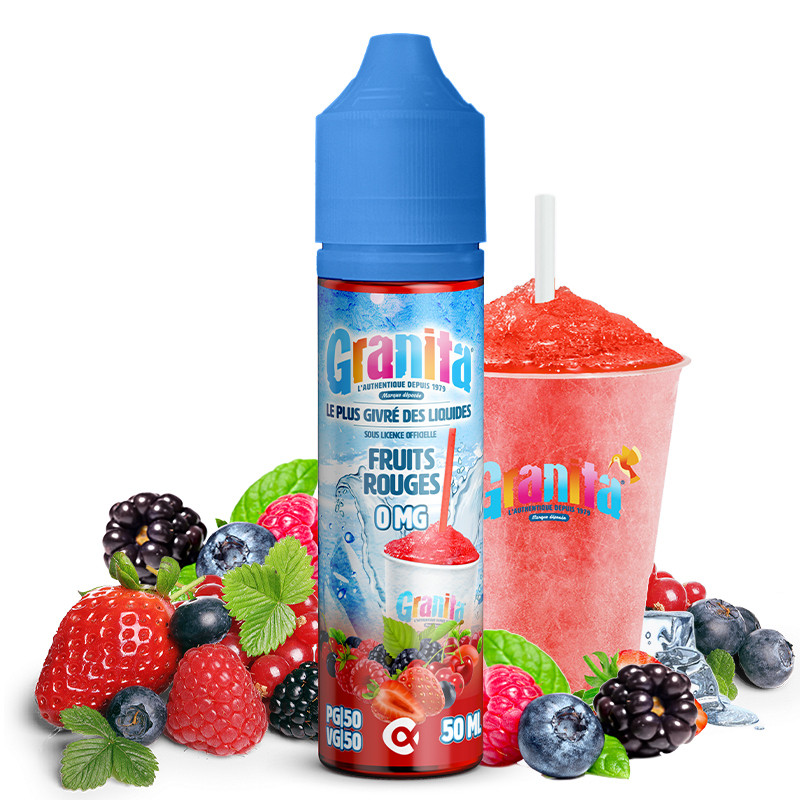 Grossiste e-liquide Fruits Rouges 50ml 0mg