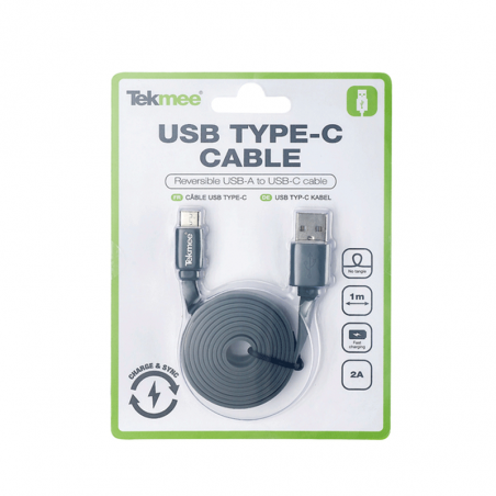 Cable USB vers Type C Fast Charge 2A 1M- Tekmee
