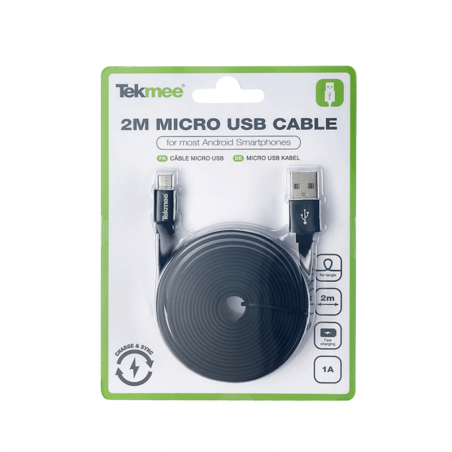 2M USB to Micro USB charging cable - Tekmee