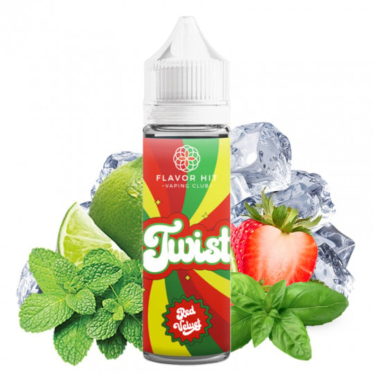 Red Velvet ( Erdbeere, Minze, Basilikum & Limette) - Shortfill Format - Twist by Flavor Hit | 50ml