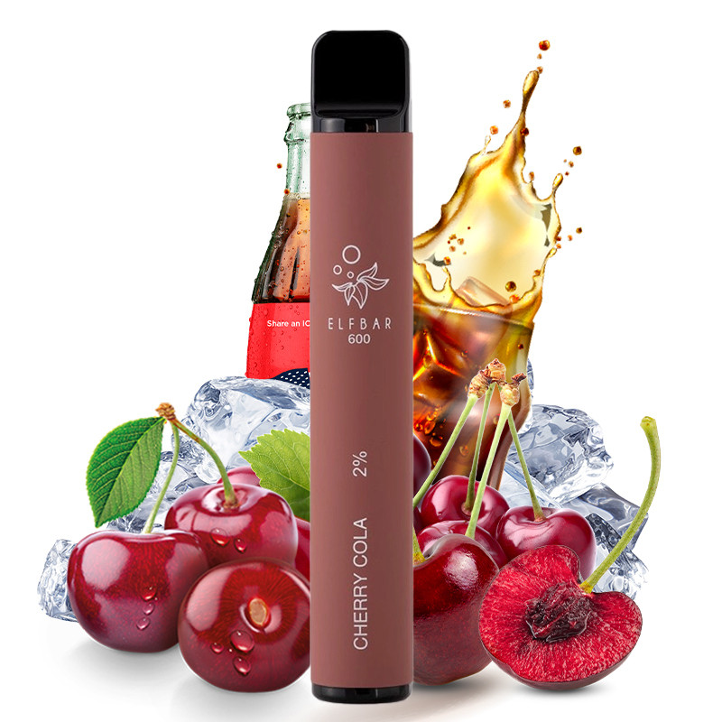 Elf Bar 600 disposable puff Cherry Cola flavor Fast Swiss Delivery