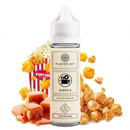 Super 8 ( Popcorn, Karamel) - Flavor Hit | 50ml "Shortfill 60 ml"