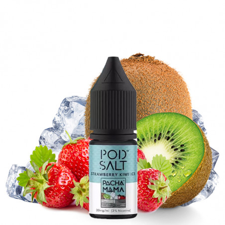 E-liquid Strawberry Kiwi Ice - Sels de nicotine - Pachamama Salts | 10ml