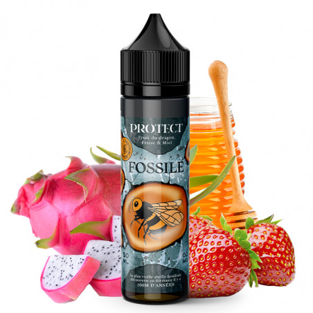 Fossile ( Drachenfrucht, Erdbeere, Honig) - Protect | 50 ml "Shortfill 70ml"