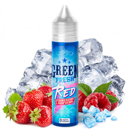 Red (Himbeere & Erdbeere) - Green Fresh by Green Vapes X Fruizee | 50 ml "Shortfill 70 ml"