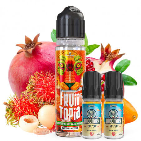 E-liquide Ramboutan Grenade Kumquat - Fruiitopia | 60ml avec nicotine