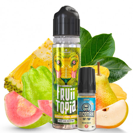 E-liquide Jackfruit Pear Guava - Fruiitopia | 60ml with nicotine