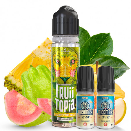 E-Liquid Jackfrucht, Birne & Guave - Fruiitopia | 60 ml mit Nikotin