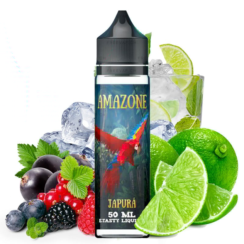 E-liquide Japurà (limonade citron vert, fruits rouges, fraîcheur) - Amazone 50 ml