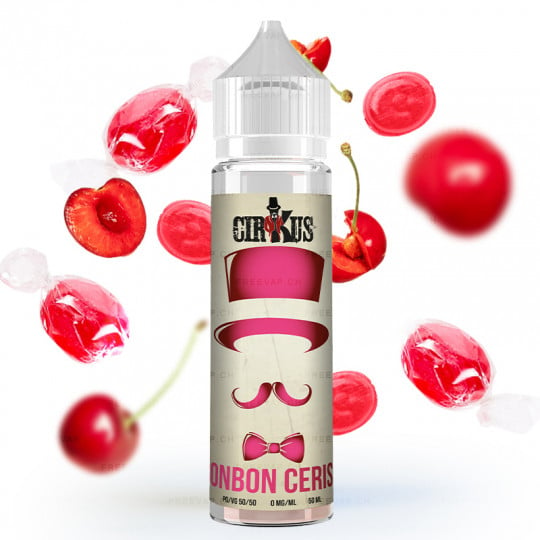 Bonbon Cerise - Cirkus Authentic - VDLV | 50 ml "Shortfill" 60 ml