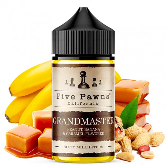 Grandmaster (Erdnussbutter, Banane & Karamell) - Shortfill Format - Five Pawns | 50 ml
